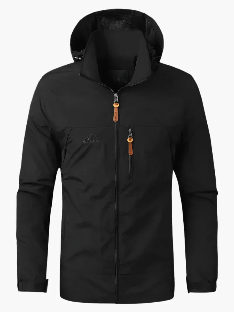 Heren Wandeljas – Regular Fit – Winddicht Waterdicht – Capuchon en Ritszakken