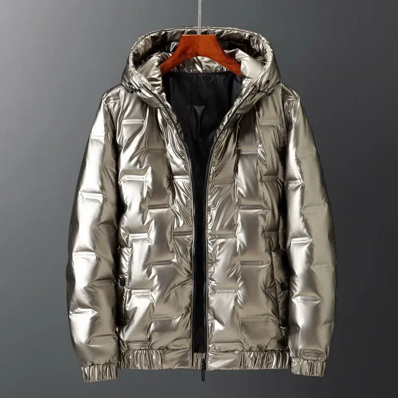Heren Donsjas – Regular Fit – Gewatteerd – Capuchon – Waterafstotend – Heuplengte