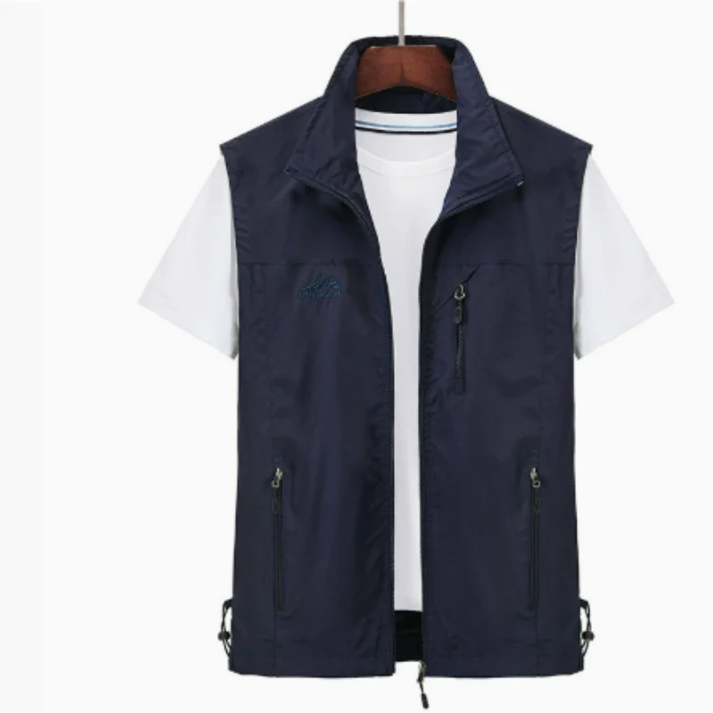 Heren Utility Bodywarmer – Regular Fit – Hoge Kraag – Rits – Meerdere Zakken