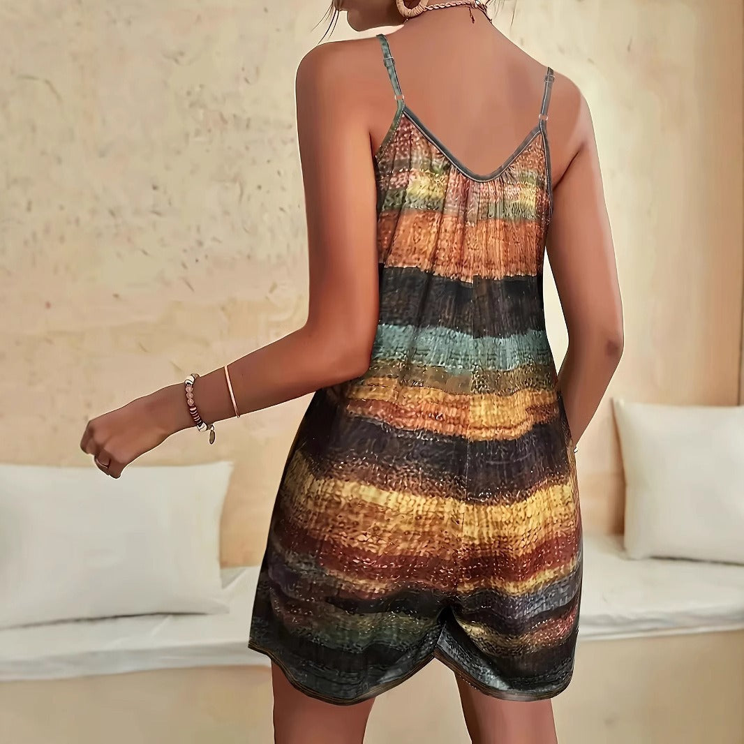 Dam Jumpsuit – Ärmlös – Vida Ben – Löst Sittande – Bomull – Casual Bärkomfort