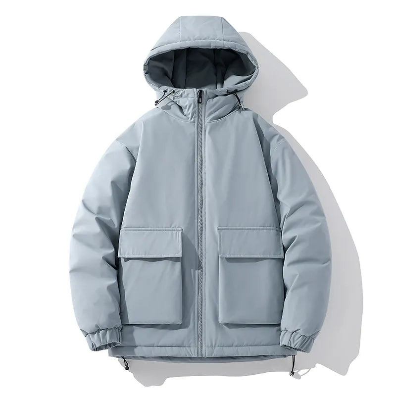 Heren Jas - Geweven Stof - Oversized Boxy Fit - Capuchon Met Trekkoord