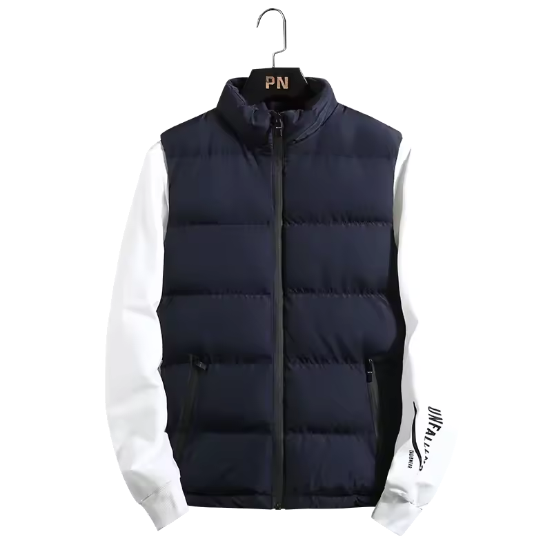 Heren Bodywarmer – Gewatteerd – Winddicht – Regular Fit – Hoge Kraag – Ritssluiting