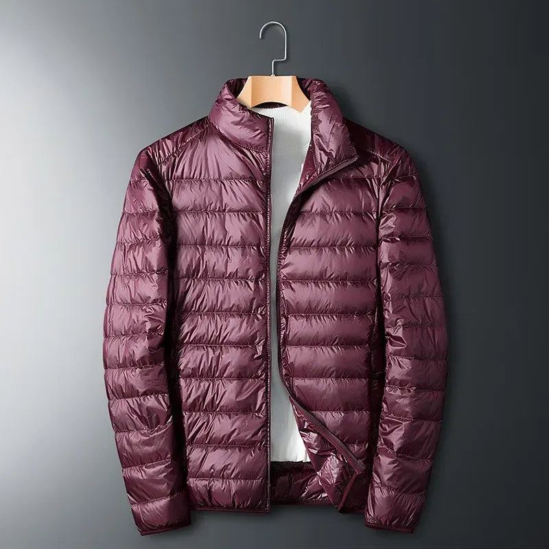 Herentrui Pufferjack – Donzen Vulling – Regular Fit – Rits – Opstaande Kraag Warm
