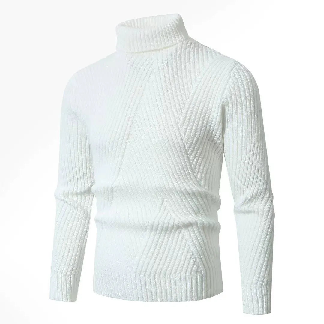 Heren Coltrui – Slim Fit – Geribde Wol – Lange Mouw – Comfortabel en Warm