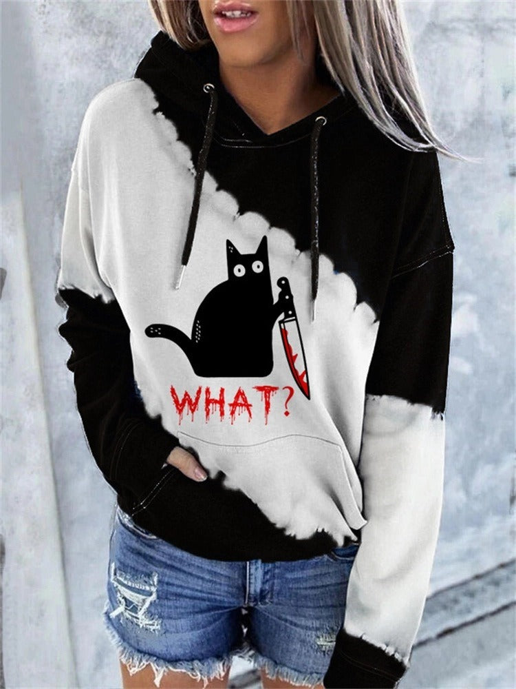 Dames Hoodie - Katoenmix - Relaxte Pasvorm - Lange Mouwen