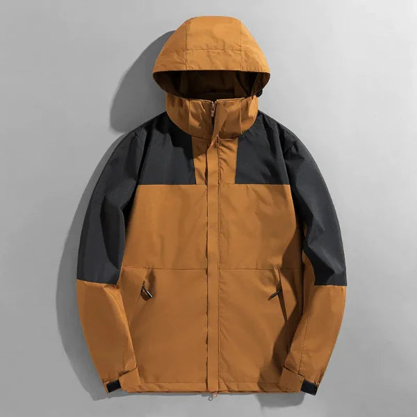 Heren Outdoor Jas – Regular Fit – Waterafstotend – Afneembare Capuchon – Winddicht