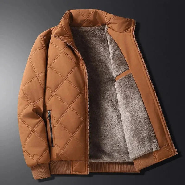 Heren Gewatteerd Jack – Winddicht – Fleece Binnenvoering – Regular Fit – Heuplengte