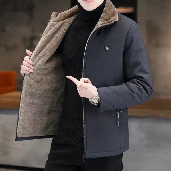 Heren Parka Jas – Waterafstotend – Imitatiebont Voering – Moderne Pasvorm – Heuplengte