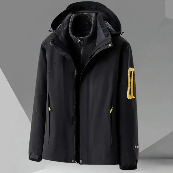 Heren Windbreaker Jas – Relaxte Pasvorm – Capuchon – Waterafstotend – Ritszakken