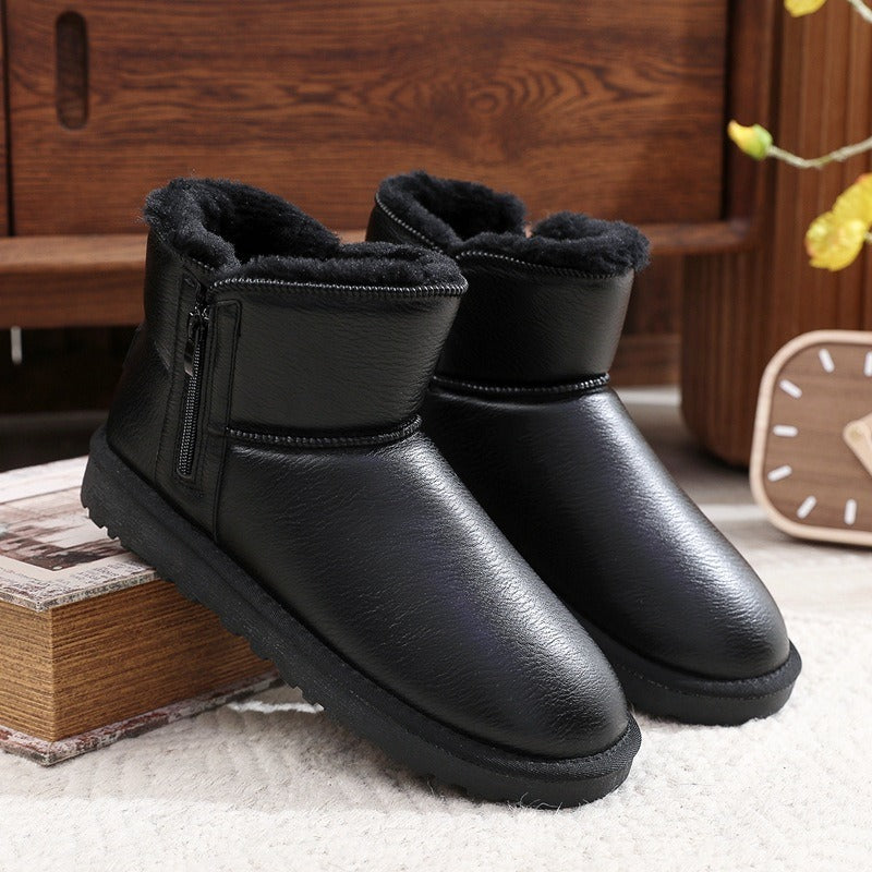 Heren Enkellaarzen – Warm Gevoerd – Slip-On – Rubberen Zool met Grip