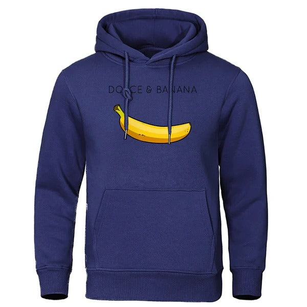 Heren Hoodie – Relaxed Fit – Katoenmix – Lange Mouw – Speelse Grafische Print