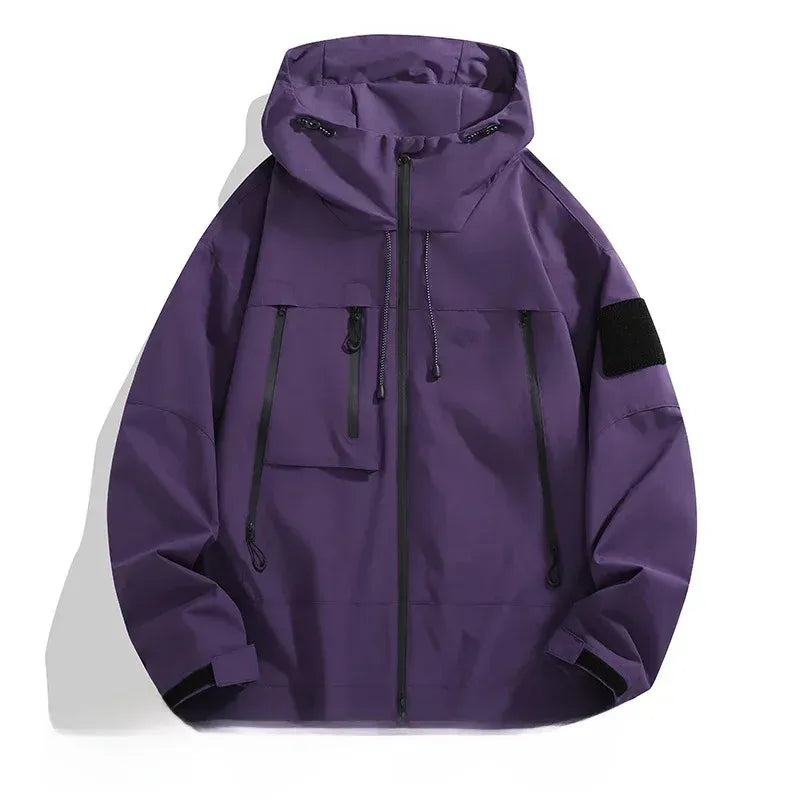 Heren Jas - Geweven Stof - Relaxte Oversized Pasvorm - Capuchon - Verstelbare Manchetten