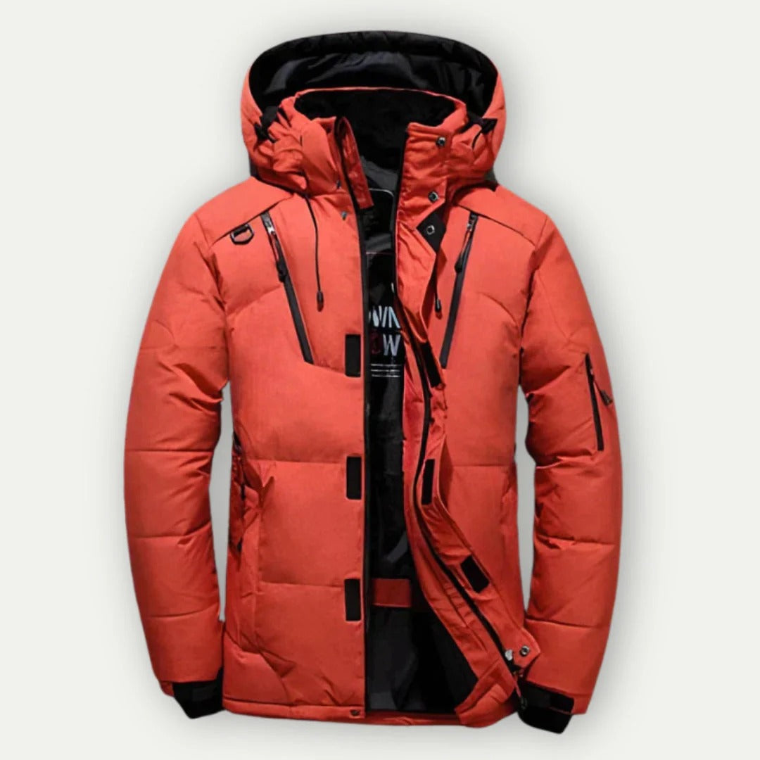 Heren Donsjas – Regular Fit – Gewatteerd – Waterafstotend – Met Capuchon