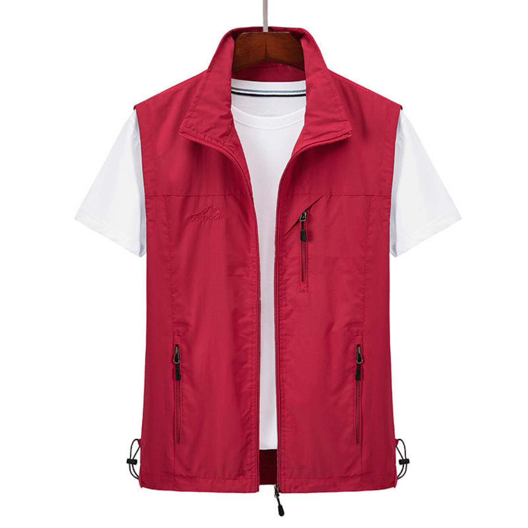 Heren Bodywarmer – Regular Fit – Lichtgewicht – Hoge Kraag – Borstzak met Rits