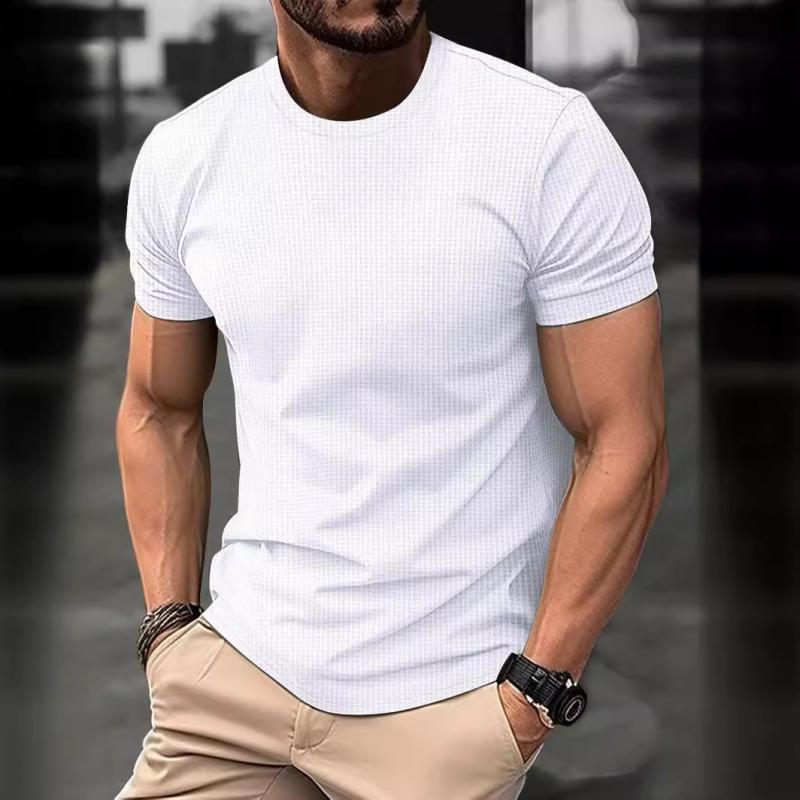 Heren T-shirt – Slim Fit – Crew Neck – Ademend Zacht Materiaal – Casual Stijl