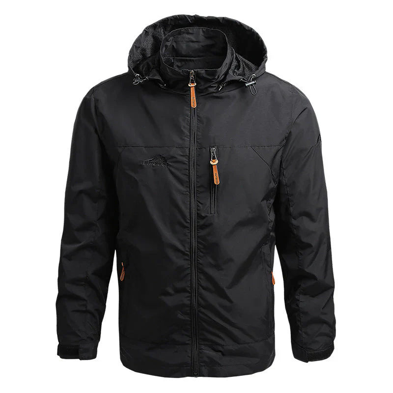 Heren Softshell Jas – Winddicht Waterafstotend – Capuchon – Regular Fit – Ritszakken